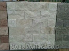 White Quartzite Mushroom Split Wall Tile Wall Cladding Brick Stacked Stone Ledge Stone Corner Stone Stone Veneer Cultured Stone