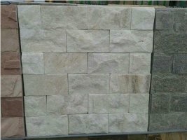 White Quartzite Mushroom Split Wall Tile Wall Cladding Brick Stacked Stone Ledge Stone Corner Stone Stone Veneer Cultured Stone