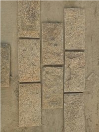 Yellow Quartzite Wall Split Stone,Cultured Stone Veneer, Ledge Stone, Corner Stone