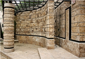 Azarshahr Walnut Travertine Antique Facades
