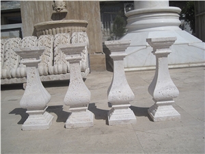 Florence Travertine Carved Railings and Balustrades