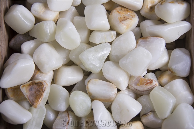 Travertine Pebbles Tumbled