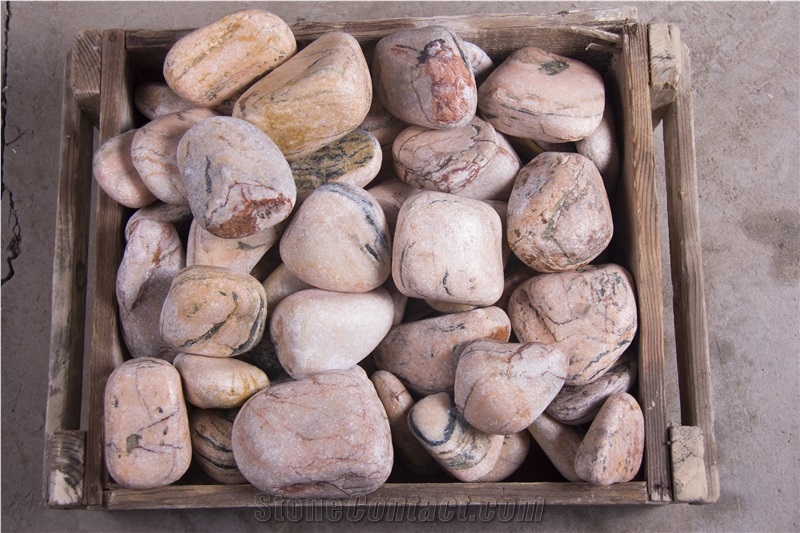 Travertine Pebbles Tumbled