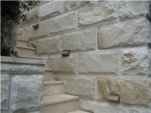 Yellow Sandstone Wall Cladding, Split Walling Tile