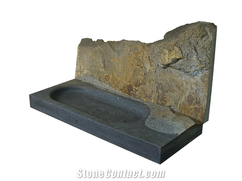 Pietra Di Matraia Sandstone Shower Tray, Grey Sandstone Trays