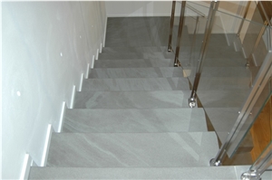 Pietra Di Matraia Sandstone Staircase, Grey Sandstone Stairs & Steps