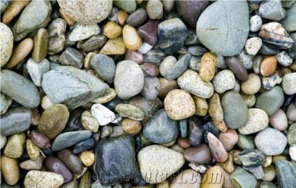 Multicolored Beach Pebbles