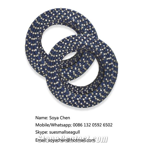 Vacuum Brazed Diamond Wire Saw and Beads for Stone Cutting