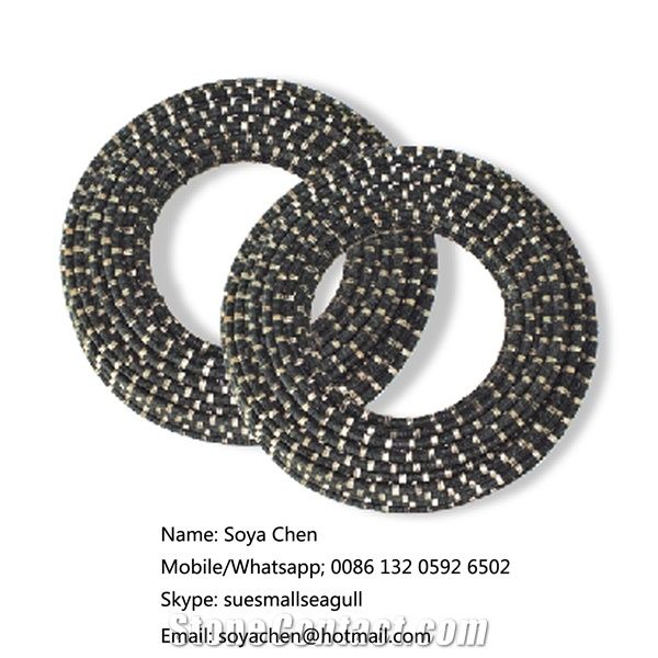 Vacuum Brazed Diamond Wire Saw and Beads for Stone Cutting