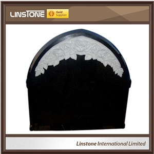 Absolute Black Granite Headstones for Tombstone