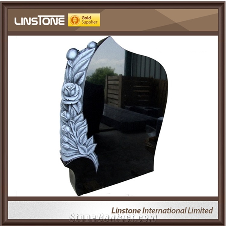 Absolute Black Granite Headstones for Tombstone