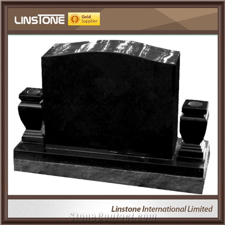 Tombstone Headstones with Vases for Graves