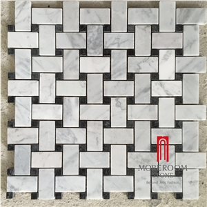 Marble Mosaic Modern Waterjet Tiles Medallion Wall Design