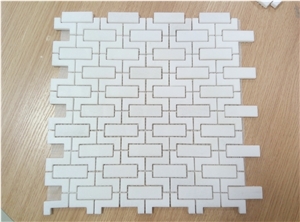 Marble Mosaic Modern Waterjet Tiles Medallion Wall Design