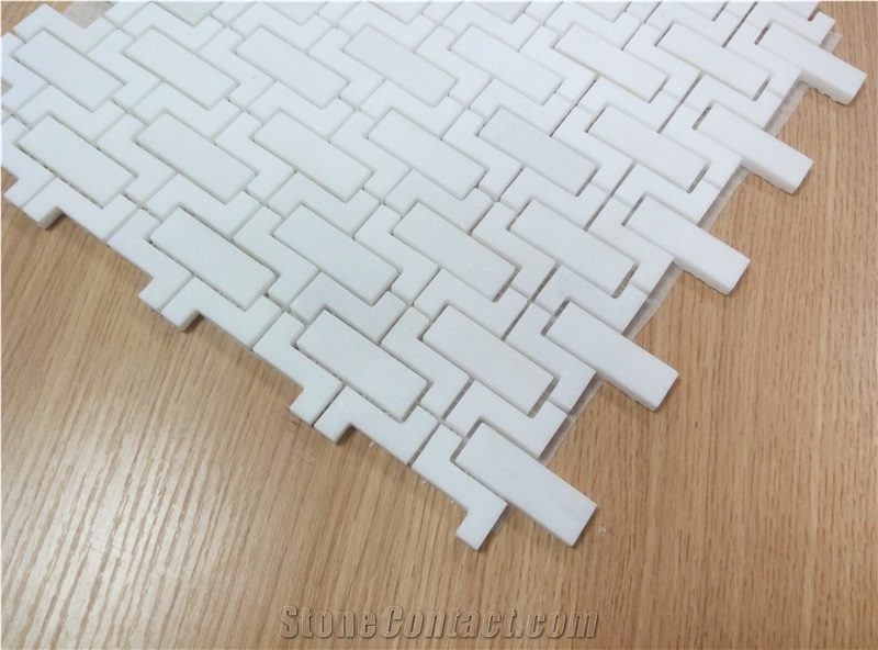 Marble Mosaic Modern Waterjet Tiles Medallion Wall Design