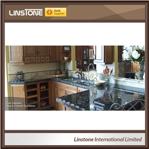 Solid Surface Volga Bule Granite Kitchen Countertop