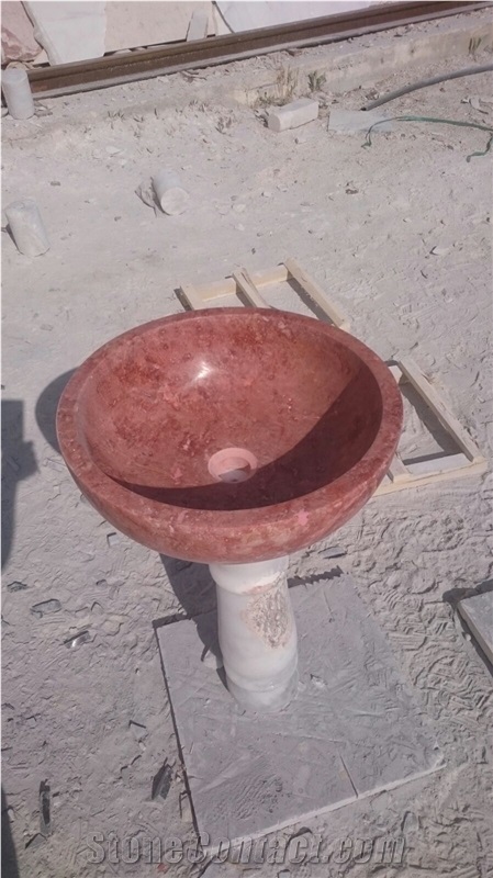 Brown Sinks Made by Natural Stone, Scabos Travertine Basins