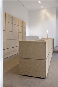 Almond Color Artificial / Engineered Quartz Kitchen Countertop Island Top Surfaces Manmade in China with Oem and Customized Services Almond Color Artificial / Engineered Quartz Kitchen Countertop Island Top Surfaces Manmade in China with Oem and Customized Services