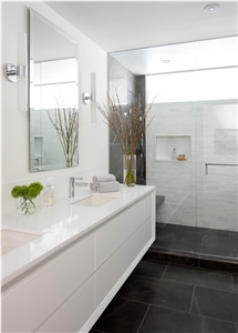 Engineered Quartz Surface Polished Quartz Stone for Bathroom Used for Countertop Worktop , High Quality from China