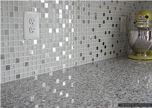 Gray Quartz with Black Spots Quartz Kitchen Surfaces Countertops Island Top 1 1/5" Inch Thickness Available