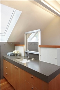 Grey Limestone Imitation Quartz Stone Surfaces for Bathroom Vanity Tops Countertops from China in High Quality