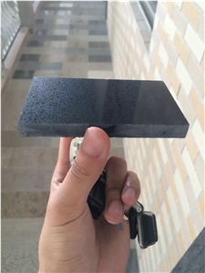 High Quality Black Engineered Quartz Stone for Bathroom Tops Vanity Tops Countertops. Made from Yunfu Guangdong. Custom Sizes Available