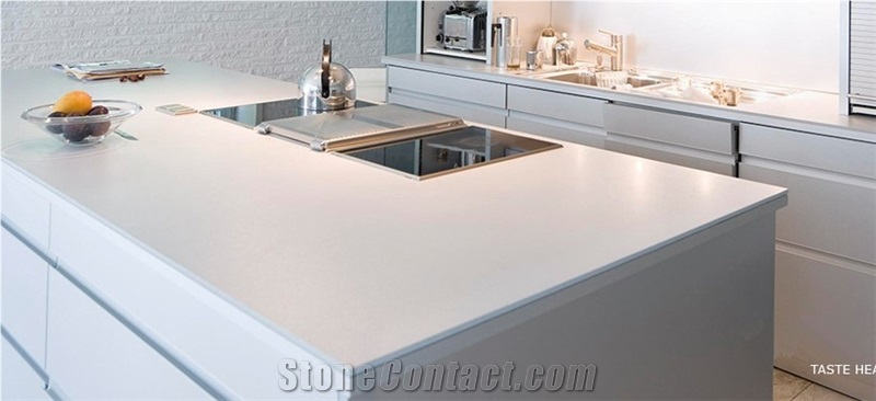Wholesale Engineered Quartz Stone Slabs & Tiles Light Grey Color