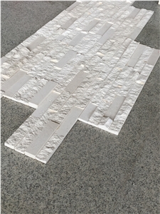 Factory New Design White Marble Natural Stone for Wall Cladding/Ledger Stone