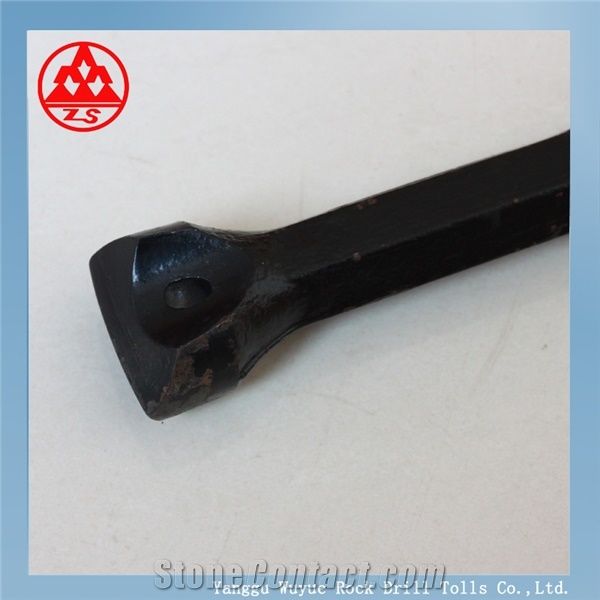 22mm Mining Integral Rock Drill Steel Rod Chisel Bit Integral