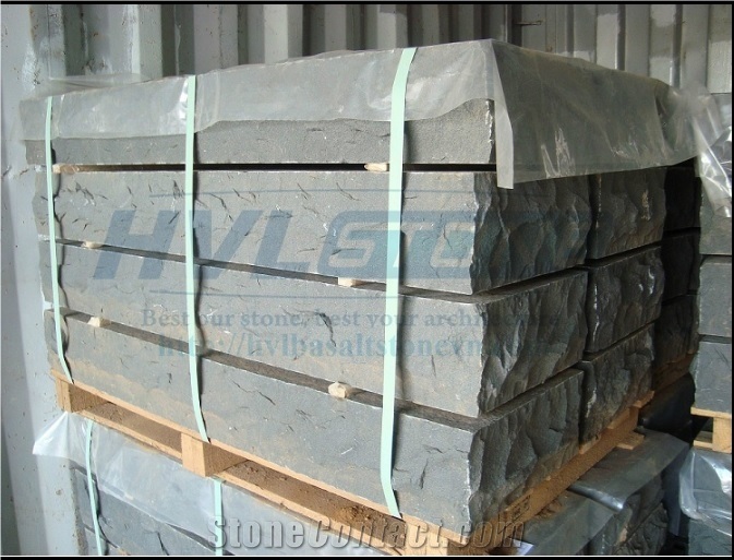 Gia Lai Black Basalt Kerbstones, Black Basalt Curbstone
