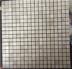 Crema Marfil Zafra San Cristobal, Coto,Crema Marfil Mallado,Crema Sierra Puerta,Sierra Puerta,Pacific,Classico Polish 15*15mm Marble Mosaic for Wall,Floor,Bathroom,Interior,Hotel,Decoration
