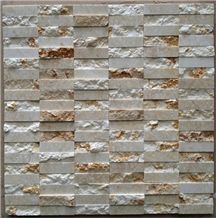 Ramsis Gold,Sunny Yellow,Golden Marble,Sunny Gold,Oro,Medium,Sunny Light, Dark,Giallo Sunny Marble,Giallo Ducale,Giallo Egypto,Split Face Polished 15*48mm Marble Mosaic for Wall,Floor,Bathroom.Interio