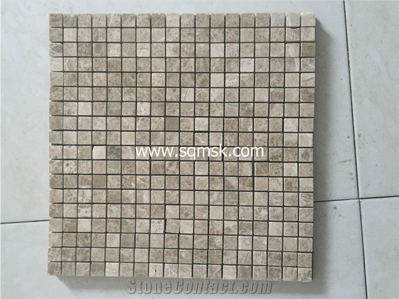 Turkey Natural Stone Light Emperador Mugla Brown Marble Polished 15x15mm Mosaic Tiles & Slabs for Wall,Floor,Interior,Bathroom,Decoration Turkish Emperador Bursa