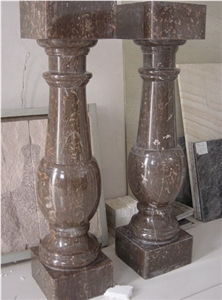 G682 Granite Staircase Rails/Rusty Yellow Balustrades/Desert Gold Railings/Sunset Gold Granite Baluster/Padang Yellow Baluster/ Modern Design Granite Stone Railing for Interior & Exterior Decoration