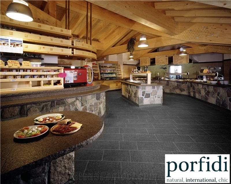 Porphyry Stardust Floor Application