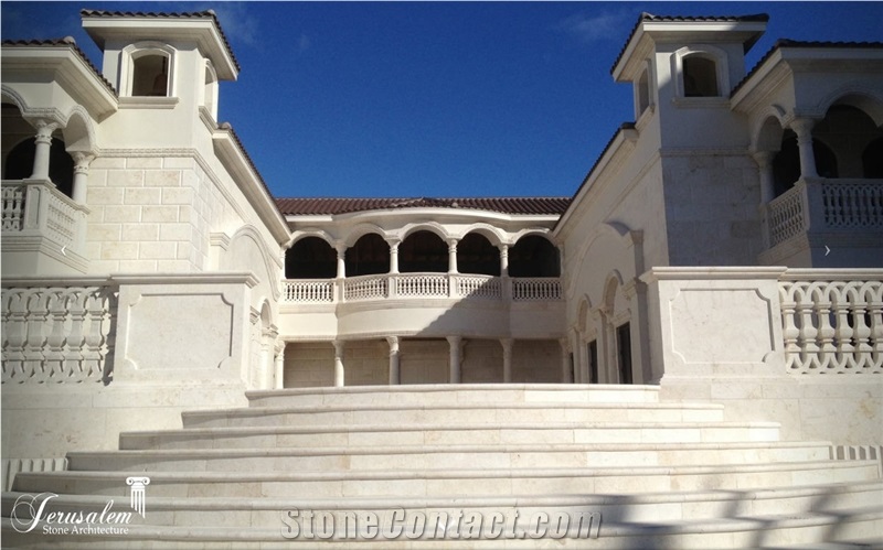 Jerusalem Bone White Limestone Balustrades