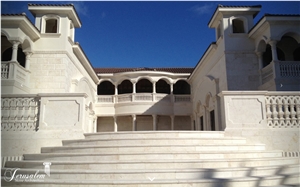Jerusalem Bone White Limestone Balustrades