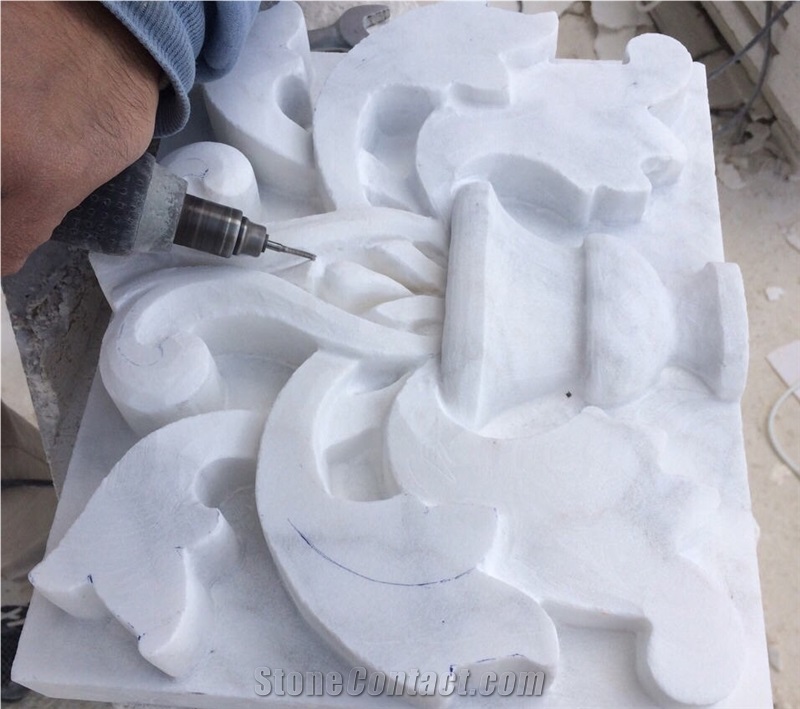 Jerusalem Stone Hand Carved Ornament Wall Relief