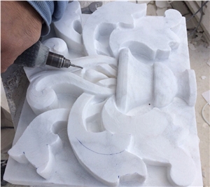 Jerusalem Stone Hand Carved Ornament Wall Relief