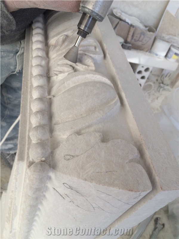 Jerusalem Stone Hand Carved Ornament Wall Relief