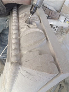 Jerusalem Stone Hand Carved Ornament Wall Relief