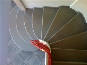 Pietra Di Matraia Honed Staircase Steps, Risers