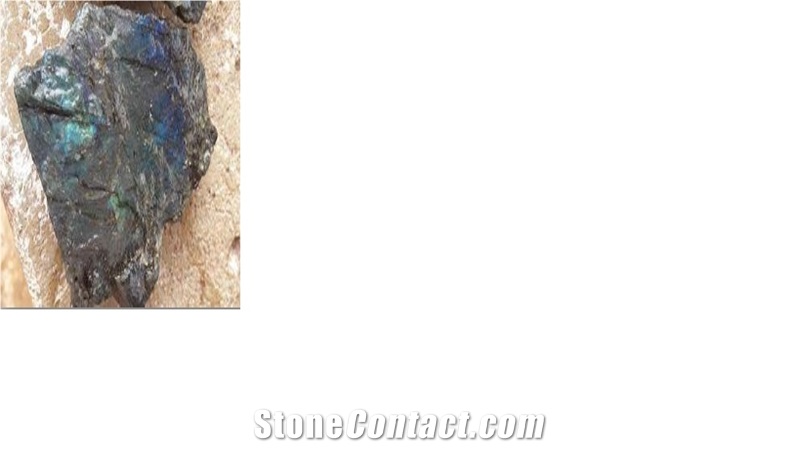 Labradorite Blue Granite Block, Madagascar Blue Granite