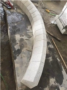 35x45x15cm G654 Granite China Sesame Black Impala Black Panddang Black Flamed Kerbstone