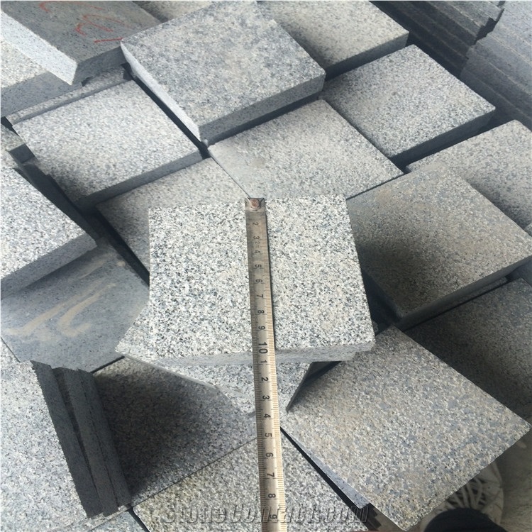 3cm G654 Cubes/ Grey Granite Bushhamered Cubes/ China Impala Bushhamered Cubes/Padang Dark Bushhamered Cubes Stone