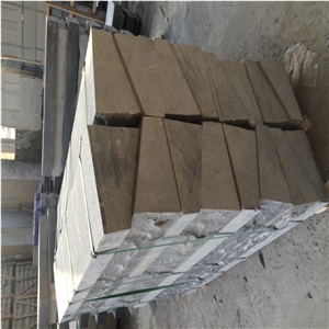 5cm G654 Bush Hammered Steps/Granite Srairs Treads/Padang Dark Granite Stair Riser