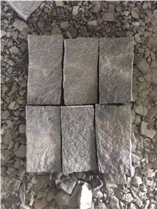 5cm G654 Cobbles/ G654 Flamed Cobbles/ Grey Granite Flamed Cobbles/ China Impala Cobble Tile/ Padang Dark Flamed Cube Stone