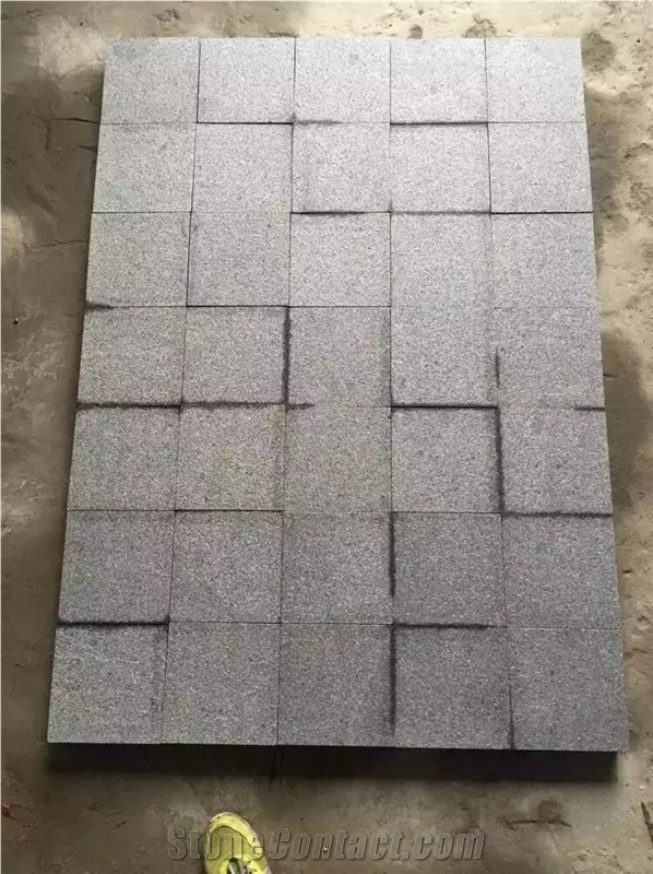 6cm G654 Flamed and Brushed Pavers/Padang Dark Cube Stone/Impala Black Cobble Stone/Sesame Black Walkway Paver