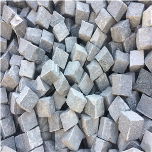 9cm G654 6 Natural Surface Granite Cube Stone/Impala Black Natural Granite Floor Covering/Sesame Black Natural Cube Stone/Padang Dark Natural Courtyard Road Pavers