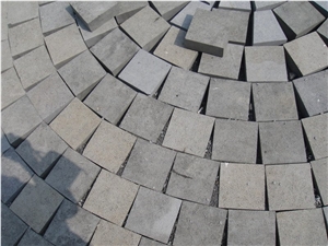 Cube Stone & Pavers Zhangpu Black Granite, Flamed Black Zhangpu Granite Cube Stone, Chinese Granite Driveway Paving Stone